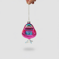 Weihnachtsanhänger Retro Sessel – Pink & Türkis