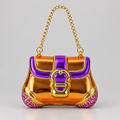 Weihnachtsanhänger „Handtasche“ Gold & Lila