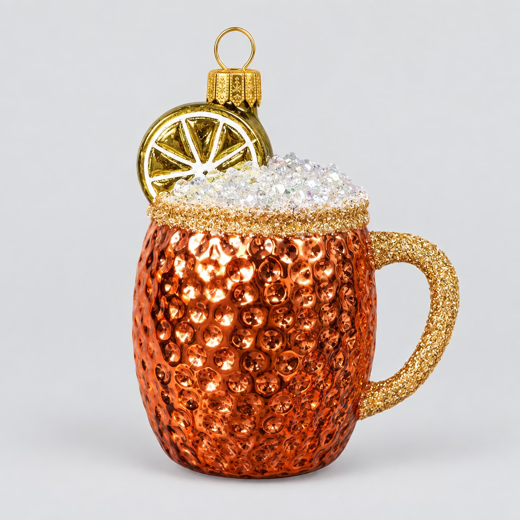 Weihnachtsanhänger „Moscow Mule Cocktail“ Kupfer