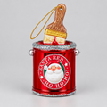 Weihnachtsanhänger „Santa’s Paint Bucket“ Rot