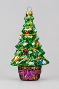 Weihnachtsanhänger „Christmas Tree“ Grün aus Glas
