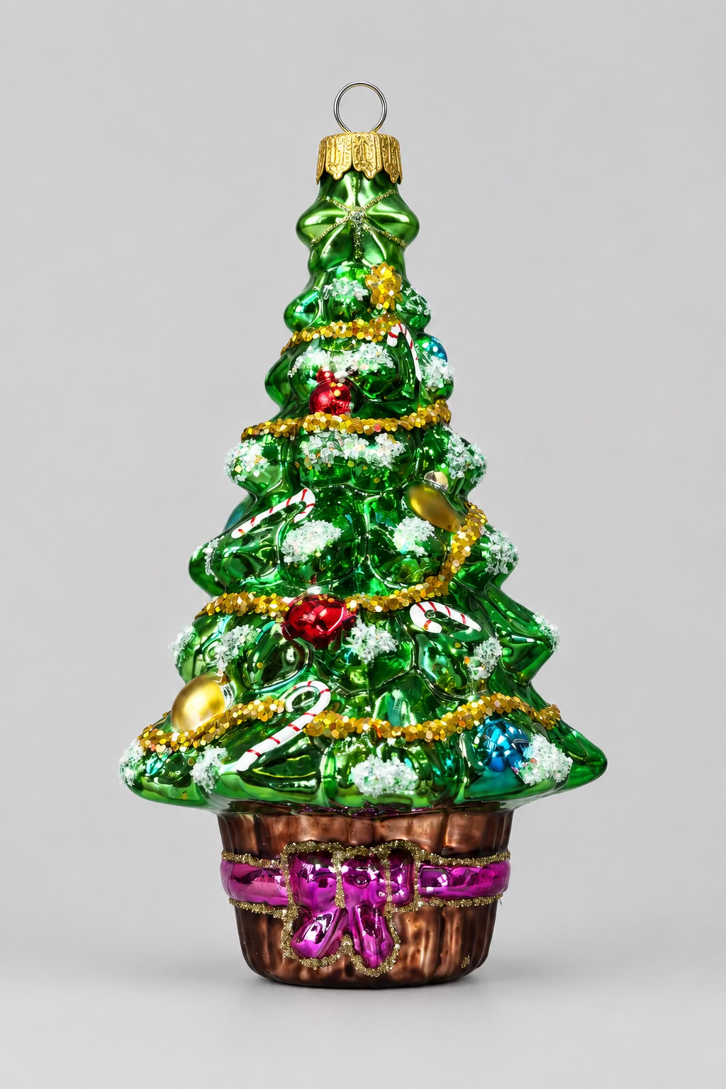 Weihnachtsanhänger „Christmas Tree“ Grün aus Glas