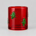 Weihnachtlicher Kerzenhalter „Christmas Tree“ – Rot