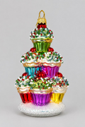 Weihnachtsanhänger „Cupcake Tower“ – Bunter Cupcake-Turm