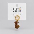 Liet & Joliet Ohrringe „Teddy Bear“ – Braun & Gold