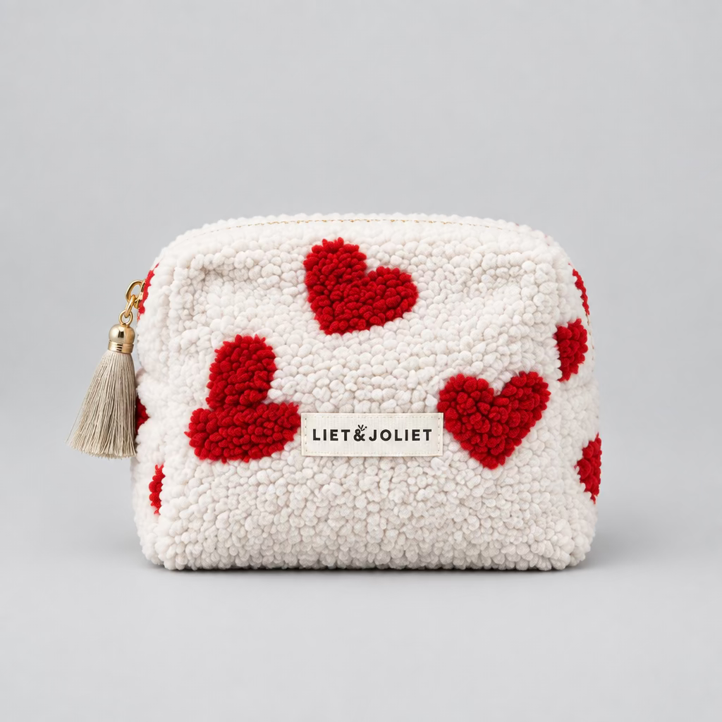 ❤️ LIET & JOLIET Heart Teddy Kosmetiktasche – Klein