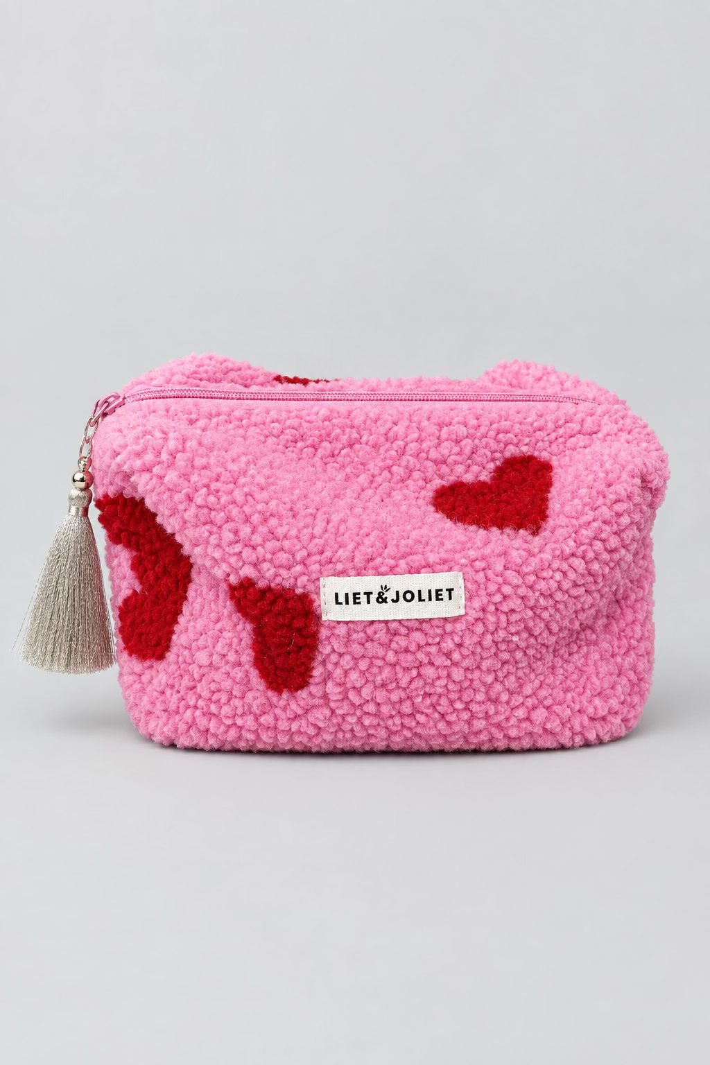 💗 LIET & JOLIET Heart Teddy Kosmetiktasche – Groß