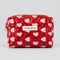 ❤️ LIET & JOLIET Pailletten Heart Kosmetiktasche – Rot – Groß