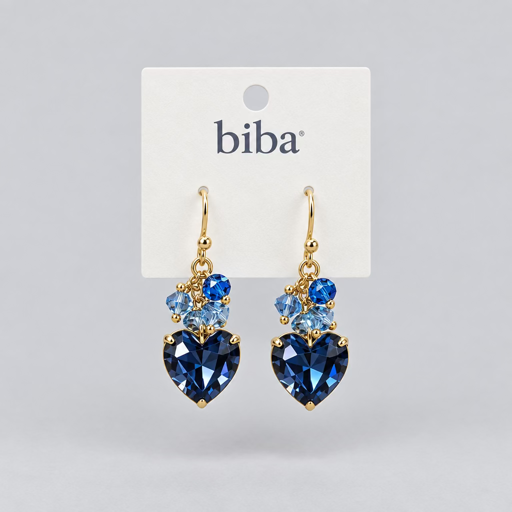 💙 BIBA Ohrringe „Blue Crystal“